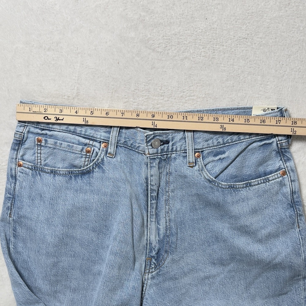 Levis 568 Loose Straight Jeans Mens Sz 34x32 Blue Denim Linen Cotton Blend - Picture 14 of 16